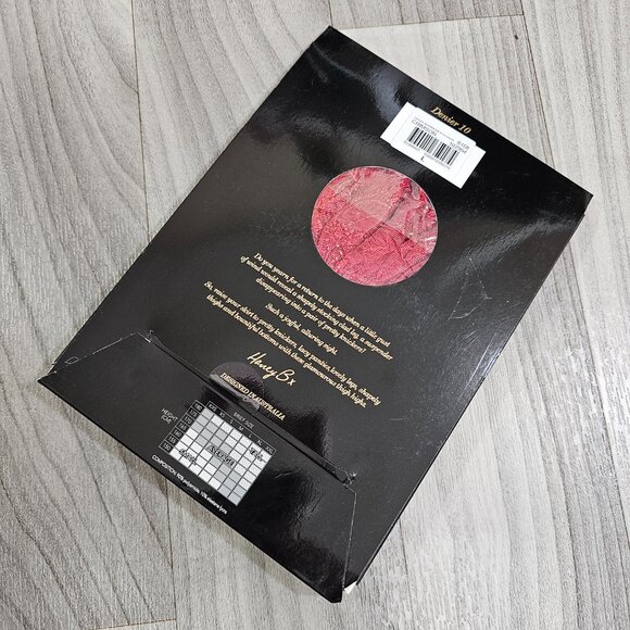 Honey Birdette Azalea Red Thigh Highs Suspender Stockings Hosiery Size L - Picture 2 of 4